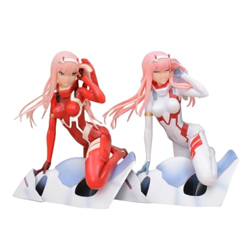 Gexrei Zero Two Racing Suit Statue 1/12 Actionfigur/ECCHI-Figur/Anime-Figur/bemaltes Charaktermodell/Spielzeugmodell/PVC/Anime-Sammlerstück 16 cm/6,3 Zoll(Size:2pcs) von Gexrei