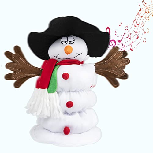 Gfilay Singender Und Tanzender Schneemann Plüschtier Für Weihnachten, Animierte Stoffdekoration Mit 6 Weihnachtsliedern von Gfilay