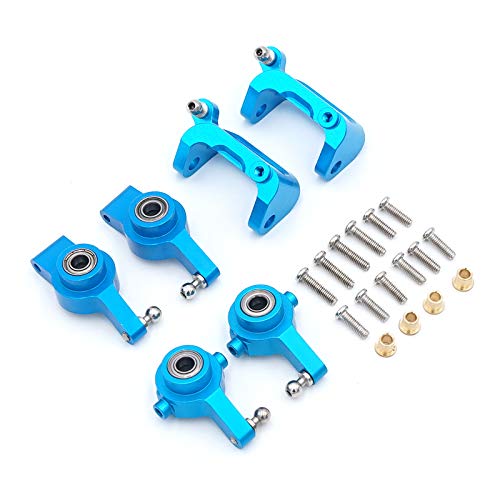 Ggnaxivs Aluminium Vorne Hinten Lenkung Nabe Basis C Achsschenkel Upgrade Kit für A959 A949 A969 A979 K929 1/18 RC Auto von Ggnaxivs