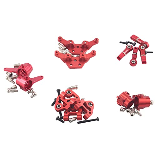 Ggnaxivs Metall Voll Set Upgrade Teile für 1/28 P929 P939 K979 K989 K999 K969 Rc Auto Teile, Rot von Ggnaxivs