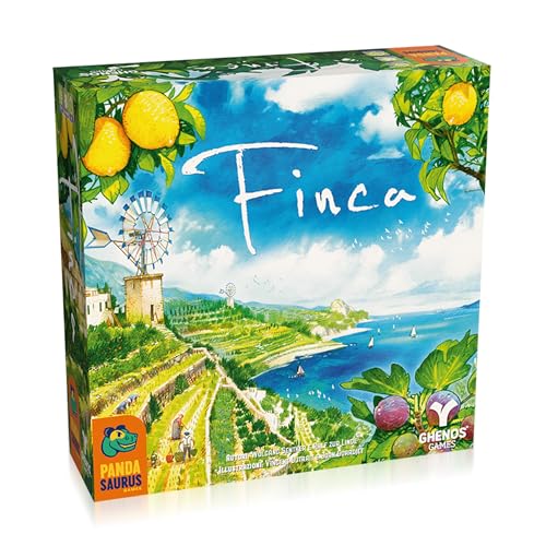 Finca – Brettspiel – Strategiespiel zur Verwaltung von Ressourcen und Lieferungen – Spaß für Familien, Kinder und Erwachsene – Alter 10+ – 2-5 Spieler – Dauer 45 Minuten – italienische Ausgabe Finca – Brettspiel – Strategiespiel zur Verwaltung von Ressourcen und Lieferungen – Spaß für Familien, Kinder und Erwachsene – Alter 10+ – 2-5 Spieler – Dauer 45 Minuten – italienische Ausgabe von Ghenos Games