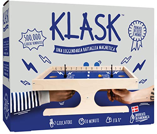 dVGiochi- Klask italienische Version, Mehrfarbig, GHE140. von Ghenos Games