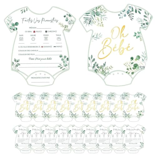 Baby Predictions and Advice Cards, Neutral Prediction Kit, Funny Planning Game for Parents to Be, 5.31x5.91 Inches, Family, Guests, Girl, Boy, Party, Baby Shower, Graduation Baby Predictions and Advice Cards, Neutral Prediction Kit, Funny Planning Game for Parents to Be, 5.31x5.91 Inches, Family, Guests, Girl, Boy, Party, Baby Shower, Graduation von Ghjkldha