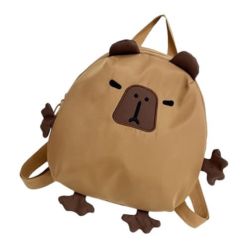 Capybara Rucksack | Süße Capybara-Tasche | Capybara-Tier-Rucksack, Kindergarten-Rucksack mit großem Fassungsvermögen, kreative Schultasche in Capybara-Form, geeignet für Kinder von Ghjkldha