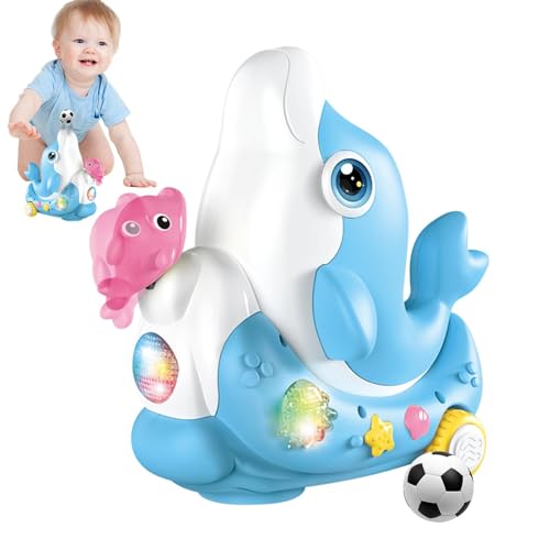 Crawling Dolphin Toy, Blowing Ball Design Walking Toy, Interactive Musical Light-Up Toy for Kids, Girls, and Boys Musical Crawling Dolphin, Fun Light-Up Walking Toy, Engaging Interactive Toy for Child von Ghjkldha