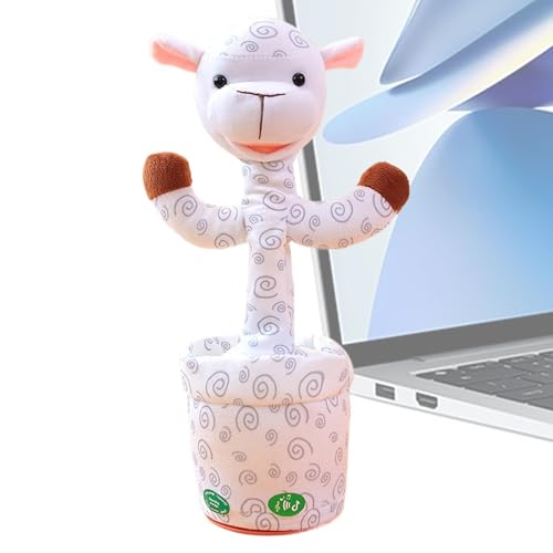 Dancing Plush Toy, Plush Interactive Toy Figures, Plush Interactive Toy Figures, Electric Rabbit Cow Donkey Dolls for Kids, Talking and Dancing Stuffed Animals, Adorable Plush Toys for Entertainment von Ghjkldha