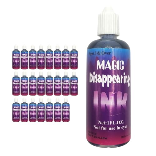 Disappear Magic Ink, Magic Trick Toy Disappearing Ink, Prank Toys Magic Ink Set, 24 Squeezable Bottles, Magic Prop Tool Disappear Ink Bottle, Show Props Disappear Ink von Ghjkldha