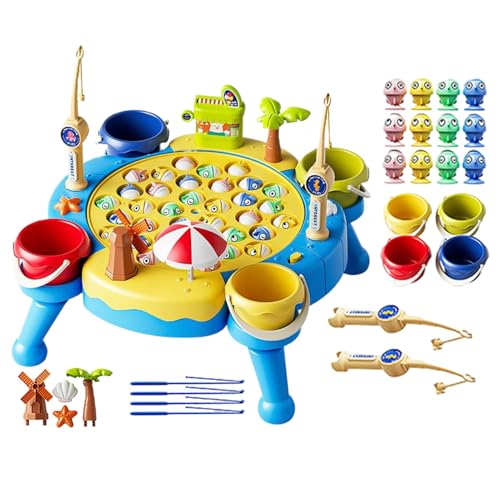 Fischspiel | Magnetisches Angelspiel Für Kinder,Elektrische Drehbare Plattform Für Geburtstagsparty Ab 3 Jahren Für Und Mädchen Fischspiel | Magnetisches Angelspiel Für Kinder,Elektrische Drehbare Plattform Für Geburtstagsparty Ab 3 Jahren Für Und Mädchen von Ghjkldha