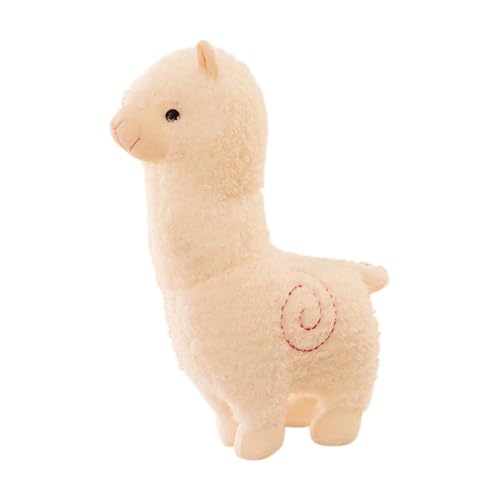 Ghjkldha Alpaca Stuffed Animal, Soft Llama Plush Hug Pillow, 28cm, Comfortable Plush Pillows for Home, Realistic Alpaca Padded for Birthday Gift, Cozy and Lovable Companion for Kids von Ghjkldha