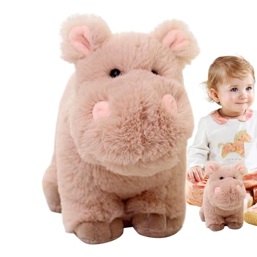 Ghjkldha Animal Toys for Boys, Animal Toys for Girls, Cuddly Plush Stuffed Toys, 25cm Hippo Stuffed Animal, Small Plush Toy for Kids, Snuggle Plush Toy, Hippo Plush 25cm/9.84 inches for Children von Ghjkldha