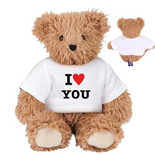 Ghjkldha Bear Toy Stuffed - Romantic Bear Stuffed Animal Plush Toy, Huggable Throw Pillow for Wife or Girlfriend, Perfect Wedding Proposal Ornaments for Desk and Living Room,Stuffed Animal Plush Toy von Ghjkldha