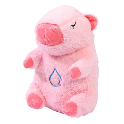 Ghjkldha Capybara Breathing Stuffed Animal, Plush Heartbeat Sleep Companion, Light Up Soothing Snuggle Toy, Musical Plush Buddy for Toddler Kids Boys Girls Naptime Comfort, 11.02 Inches von Ghjkldha