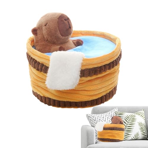 Ghjkldha Capybara Plush, Adorable 9.84-Inch Stuffed Bathing Capybara, Cute Animal Plush Doll, Soft Pillow for Kids and Adults, Ideal for Birthdays, Collectibles von Ghjkldha