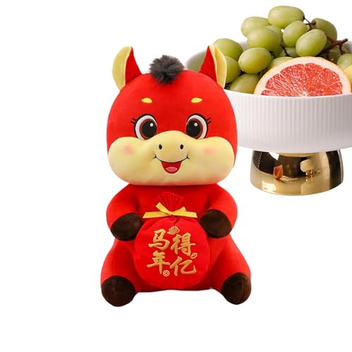 Ghjkldha Chinesisches Jahr des Pferdes Spielzeug - 2026 Plüsch Chinesische Maskottchen Puppe,Andenken Segen Tierspielzeug,Für Die Dekoration Von Autoinnenraum Büro Zuhause Schule Bücherregal Und Ghjkldha Chinesisches Jahr des Pferdes Spielzeug - 2026 Plüsch Chinesische Maskottchen Puppe,Andenken Segen Tierspielzeug,Für Die Dekoration Von Autoinnenraum Büro Zuhause Schule Bücherregal Und von Ghjkldha