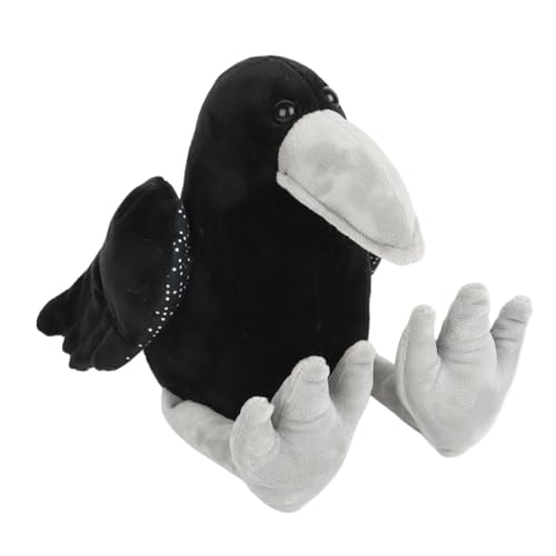 Ghjkldha Crow Stuffed Animal, Plush Raven Doll, Cuddly Crow Plush, Adorable Toy for Boys and Girls, for Birthday or Holiday Celebrations Decorated von Ghjkldha