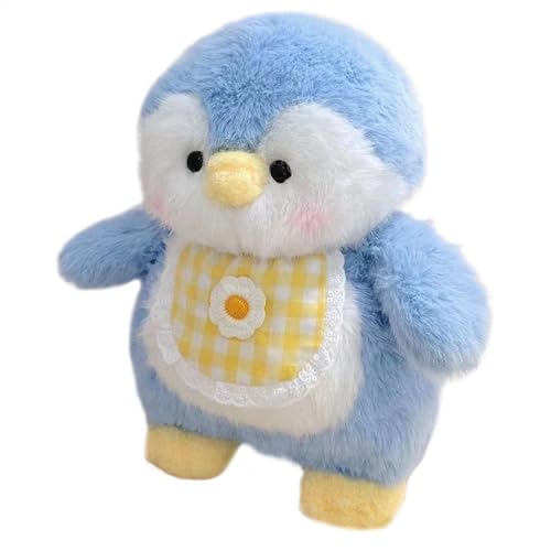 Ghjkldha Cute Penguin Plush Toy, Plushies Wearing Bib, Soft and Huggable Stuffed Penguin Toy for Boys and Girls, Perfect Room Decoration for Kids, Cozy and Adorable Plush Toy,Penguin Plush Toy von Ghjkldha