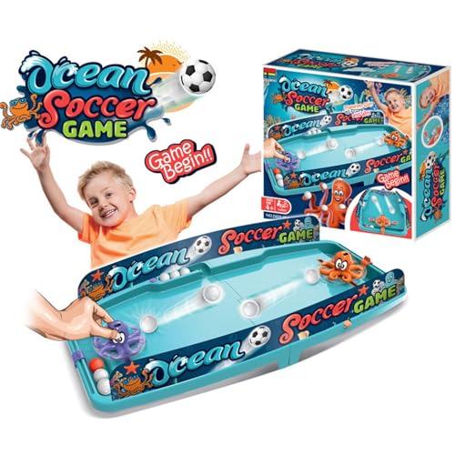 Ghjkldha Desktop-Fußballspiel, Tischfußballspiel, kleines Fußballspielset, tragbares Tischfußball-Sportbrettspiel, interaktives Tischfußballspielset, Flipperspiel, kleines Fußballspielset für Kinder von Ghjkldha