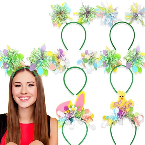 Ghjkldha Easter Headband Set, Cute Ears Headwear Photo Booth Props, Cartoon Spring Day Party Hair Hoop Decoration for Easter, Festivals, Weddings, Holiday Celebrations Family von Ghjkldha