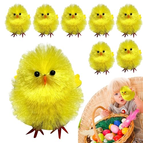 Ghjkldha Farm Animal Spring Toys, Easter Photo Props, Plush Chicks for Kids, Farm Animal Easter Decorations, Easter Barn Photo Props, Stuffed Chicks for Easter, Cuddly Easter Toys von Ghjkldha