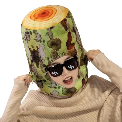 Ghjkldha Funny Halloween Headgear, Sycamore Tree Design Costume Hat, Unique Dress-Up Head Cover, 14.96x11.81inches Cosplay Accessory for Women, Men, Ideal for Parties and Festive Events von Ghjkldha