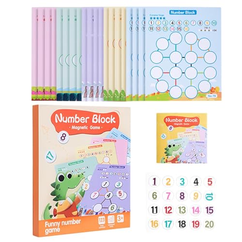 Ghjkldha Math Games for Kids 5-7, Toddler Counting Toys Kindergarten Math, Fun Mathematics Teaching Materials, Board Games for Boys, Girls, Birthday, Chinese New Year Celebrations von Ghjkldha