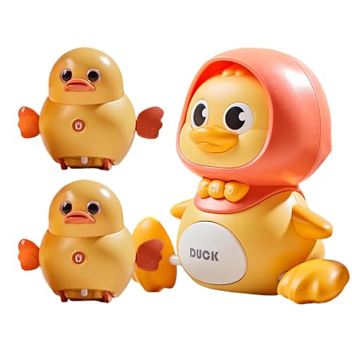 Ghjkldha Musical Duck Toy, Duck Themed Educational Toy, Early Learning Toys, Crawling Walking Duck with Duckling, Interactive Light Up Singing Educational Toy for Kids Aged 1-3 Years von Ghjkldha