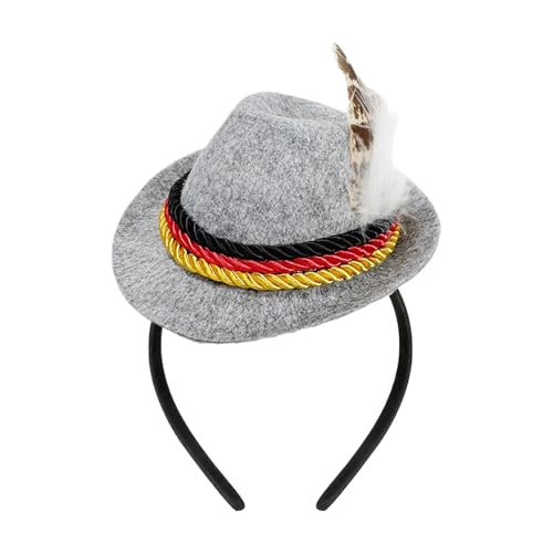 Ghjkldha Oktoberfest Kopfband Hutstil - Kopfbedeckung Für Erwachsene Bei Festen & Veranstaltungen - Filzhut Stirnband Deko Für Damen Karneval Halloween Party Ghjkldha Oktoberfest Kopfband Hutstil - Kopfbedeckung Für Erwachsene Bei Festen & Veranstaltungen - Filzhut Stirnband Deko Für Damen Karneval Halloween Party von Ghjkldha