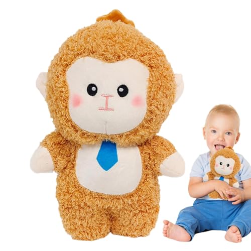 Ghjkldha Plush Monkey Doll, Cute Cuddly Monkey Animal Plush Toy, Ideal Throw Pillows Decorations Perfect for Nursery and Living Room, Huggable Sleeping Companion for Children von Ghjkldha