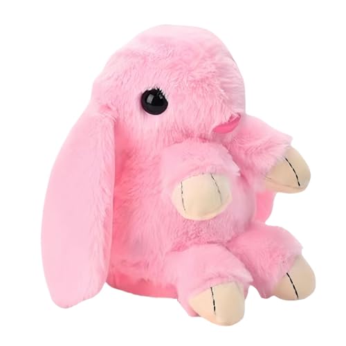 Ghjkldha Rabbit Stuffed Animal, Light-Up Interactive Plush Bunny, Singing and Dancing Electronic Toy, Talking & Repeating Educational Pet, Soft Huggable for Toddler Ages 3+ von Ghjkldha