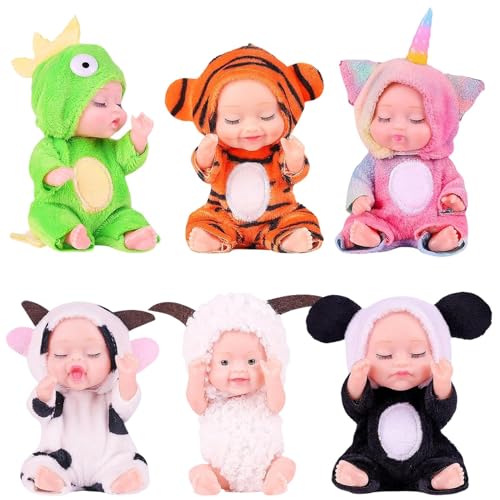 Ghjkldha Small Reborn Dolls for Kids | Cute Kids Dolls with Changeable Clothes | Perfect for on Christmas, Children's Day, and Birthdays | Great for Imaginative Play | Safe and Soft for Young Hands von Ghjkldha