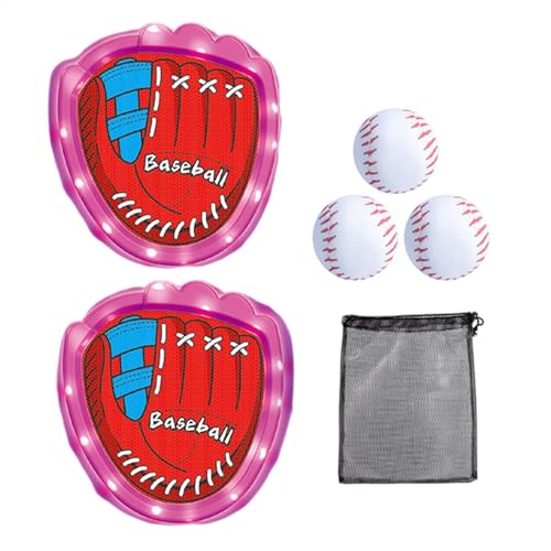 Ghjkldha Sticky Ball Toss and Catch Game Kit, LED Lights Beach Throwing Game for Family Gatherings, Outdoor Carnivals, Birthday Parties, Fun Camping Trips,Toss and Catch Ball Game von Ghjkldha