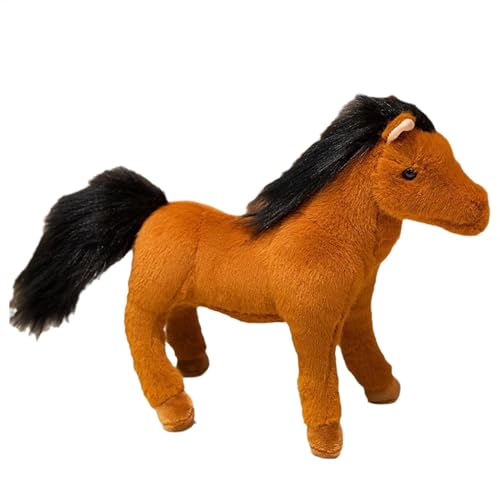 Ghjkldha Stuffed Horse Plush Toy, Cute Plushie Horse, Plush Animal Doll, Plushie Horse Toy, Plush Horse Stuffed Animal Stuffed Horse Plush Toy for Kids with Cute Cartoon Horse Design von Ghjkldha