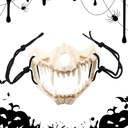 Ghjkldha Tierschädel Halbmaske,Halbgesicht Maske Halloween Kostümzubehör,Cosplay Zubehör für Rollenspiel Party Verkleidung Feier | Für Karneval Feiern und Veranstaltungen Ghjkldha Tierschädel Halbmaske,Halbgesicht Maske Halloween Kostümzubehör,Cosplay Zubehör für Rollenspiel Party Verkleidung Feier | Für Karneval Feiern und Veranstaltungen von Ghjkldha