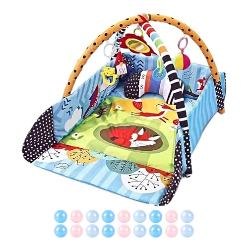 Ghjkldha Toddler Activity Floor Mat, Detachable Toys and Sea Balls, Washable Kids Play Mat for Sensory, Motor, and Early Learning Development, Interactive Toy for Visual and Hearing Skills von Ghjkldha