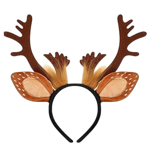 Ghjkldha Weihnachten Rentier Geweih Stirnband - Realistisches Geweih Niedlich Weihnachten Stirnband Zubehör Tierohren Boppers Hüte für Urlaub Ghjkldha Weihnachten Rentier Geweih Stirnband - Realistisches Geweih Niedlich Weihnachten Stirnband Zubehör Tierohren Boppers Hüte für Urlaub von Ghjkldha