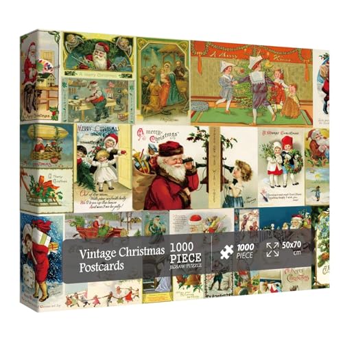 Ghjkldha Weihnachtspuzzle, Weihnachtspuzzle 1000 Teile für Erwachsene, Puzzle Weihnachten, Advents-Countdown-Kalender-Puzzle, Weihnachts-Countdown-Puzzle für Klassenzimmer, Wohnzimmer von Ghjkldha