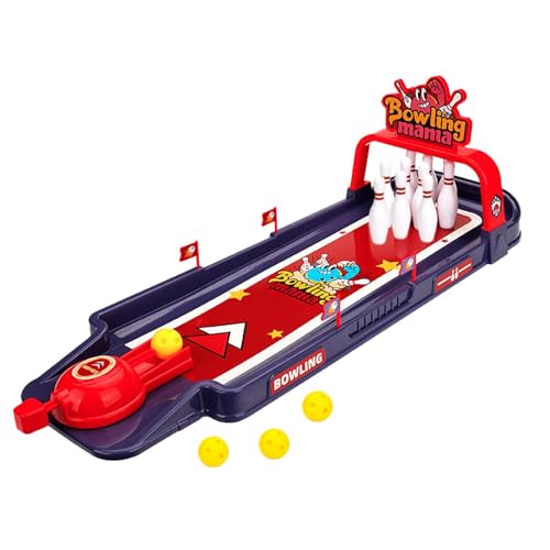 Kinder Bowling lustig | Schreibtischspielzeug | Lustige Schreibtischdekoration | Schreibtisch-Spielzeug-Bowling-Spiel, kleines Bowling-Set für das Büro, Bowling-Schreibtisch-Spielzeug für Erwach von Ghjkldha