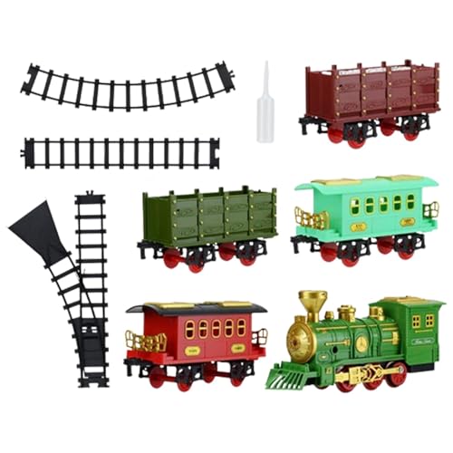 Kinder-Eisenbahn-Spielzeug | Holzeisenbahn-Set | Holzeisenbahn-Spielzeug | Ideales Lernspielzeug für Kleinkinder und Kinder, perfekt für fantasievolles Spielen und die Entwicklung motorischer Fähigkei von Ghjkldha