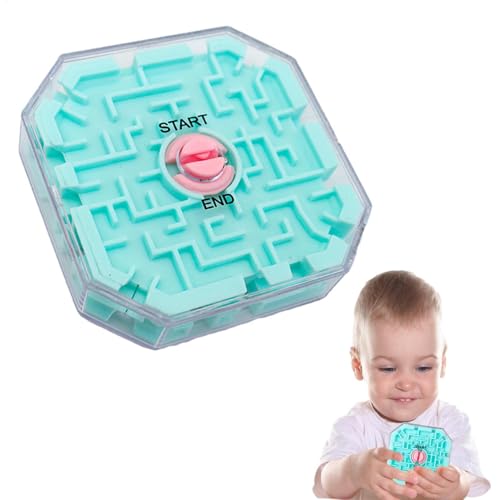 Labyrinth Maze -Spiel, Maze Ball Classic Travel Game - 3D Marmor Labyrinthentwicklungsspielzeug - Klassische Heimreise, Ball im Puzzle hilft, Stress zu reduzieren, Gedankenrätsel für Kinderalter, Hirn von Ghjkldha