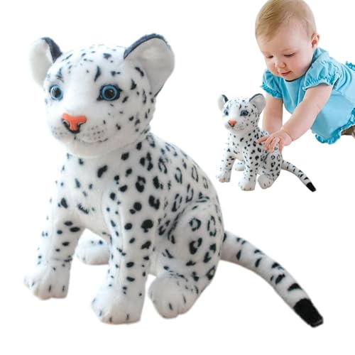 Leopard Plush Toy, Stuffed Cheetah Plushie for Kids, Soft Snow Leopard Doll Plush, Cute Plush Animal for Home Decoration, Cuddly Leopard Plush for Boys and Girls, Wildlife-Inspired Soft Plush Toy von Ghjkldha