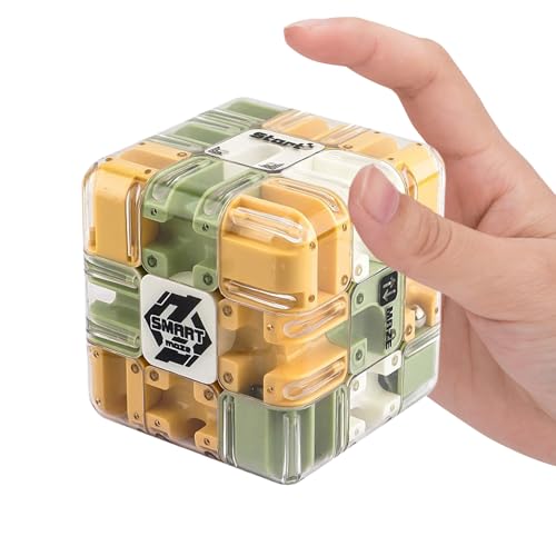 Maze Toy, 3.35 Inches Interactive Education Puzzle Gameplay for Learning, Roller Ball Cube with Challenging Tracks, Brain Teaser for Classroom Party Birthday School Waiting Maze Toy, 3.35 Inches Interactive Education Puzzle Gameplay for Learning, Roller Ball Cube with Challenging Tracks, Brain Teaser for Classroom Party Birthday School Waiting von Ghjkldha