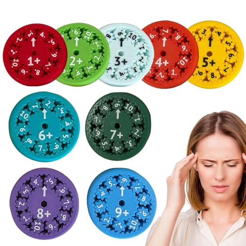 Pädagogische Fidget-Spielzeuge, sensorische Fidget-Spielzeuge, Hand-Auge-Koordinationsspielzeug, transformierbare Fidget-Spinner, pädagogisches sensorisches Gyroskop, sensorisches Gyroskop für Mathema von Ghjkldha