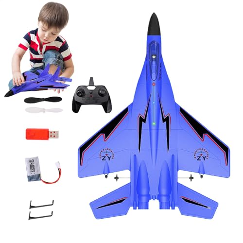 Rc Airplane Toy, 2.4 Ghz Rc Plane, Remote Control Plane, Airplane Glider Drone, Airplane Glider Drone for Kids, Light Up Remote Control Plane for Outdoor Play and Adventure von Ghjkldha