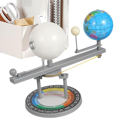 Sonne-Erde-Mond-Modell | Lehrmittel zum Sonnensystem | Astronomisches Wissenschaftsset | ERD-Sonne-Mond-Orbitalmodell mit 26 x 16 cm/10,24 x 6,3 Zoll für Kinder, Mädchen, von Ghjkldha