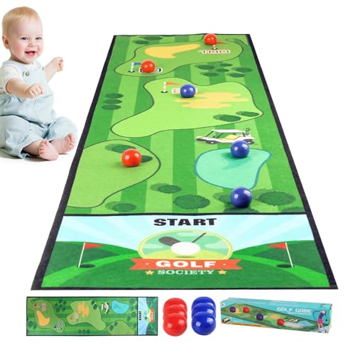 Tabletop Games, Family Fun Activity Set, Interactive Educational Challenge, Strategy Skill Builder, Large 39.3 x 11.4 Inch Play Mat, Includes 6 Balls, Ideal for Kids and Adults von Ghjkldha