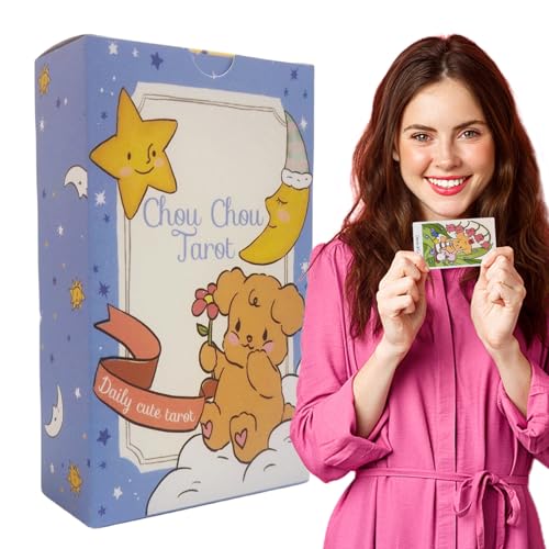 Tarotkarten, 78 Karten Anfänger Tarot-Set, Themen-Wahrsagungswerkzeug für Selbstreflexion, Wahrsagung, Okkulte Enthusiasten, Meditation, Reisefreundliches Kartendeck Tarotkarten, 78 Karten Anfänger Tarot-Set, Themen-Wahrsagungswerkzeug für Selbstreflexion, Wahrsagung, Okkulte Enthusiasten, Meditation, Reisefreundliches Kartendeck von Ghjkldha
