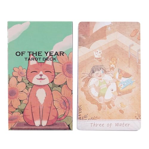 Tarotkarten für Anfänger, Lesedeck-Set, tragbares Tischspiel, einfach zu bedienende Wahrsagungswerkzeuge, für Familienbindung, Männer, Frauen, Teenager, Jugendliche, Reisen, mehr Tarotkarten für Anfänger, Lesedeck-Set, tragbares Tischspiel, einfach zu bedienende Wahrsagungswerkzeuge, für Familienbindung, Männer, Frauen, Teenager, Jugendliche, Reisen, mehr von Ghjkldha