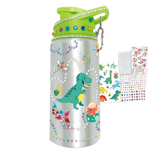 Wasserflasche mit Aufklebern| Wasserflaschen-Design-Aktivität für Kinder, Kits zum Personalisieren von Diamantmalerei-Kunsthandwerk, lustige Kunst und Kunsthandwerk, dekorieren Sie Ihre Flaschen, von Ghjkldha