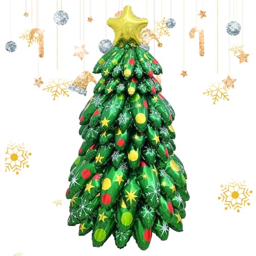 Weihnachtsballons – 130 cm großer aufblasbarer Weihnachtsbaum-Ballon – Themen-Dekorationen für Familientreffen, Einzelhandel, Display, Zuhause, Feier, Party Weihnachtsballons – 130 cm großer aufblasbarer Weihnachtsbaum-Ballon – Themen-Dekorationen für Familientreffen, Einzelhandel, Display, Zuhause, Feier, Party von Ghjkldha