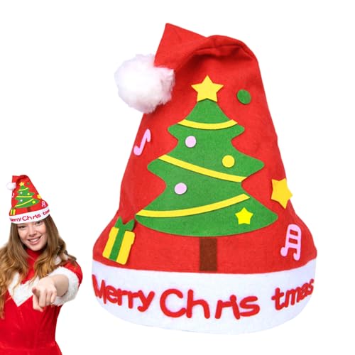 Weihnachtsmuster Bastelmaterial | Handgefertigtes Kunst Weihnachtsmütze Bastelset - Weihnachtsmann Ausstattung Set für Kinder Vorschule Zuhause Ferienaktivitäten Mädchen Kinderzimmer Valentinstag Weihnachtsmuster Bastelmaterial | Handgefertigtes Kunst Weihnachtsmütze Bastelset - Weihnachtsmann Ausstattung Set für Kinder Vorschule Zuhause Ferienaktivitäten Mädchen Kinderzimmer Valentinstag von Ghjkldha